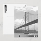 Carte Postale Pont sur la rivière Tejo (Devant / Derrière)