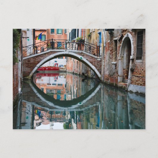 Carte Postale Pont sur le canal de Venise (Devant)
