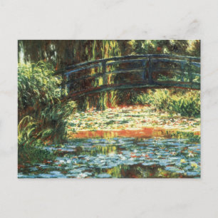 Carte Postale Pont sur l'étang Nénuphar par Claude Monet