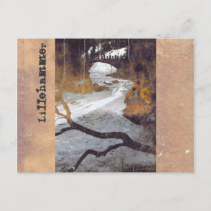 Carte Postale Pont sur un cours d'eau gelé par Alexandra Cook