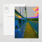 Carte Postale pont suspendu menai (Devant / Derrière)