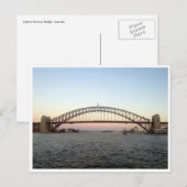 Carte Postale pont sydney sunset (Devant / Derrière)