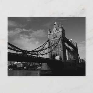 Carte Postale pont tour noir et blanc Image