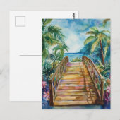 Carte Postale Pont Tropical (Devant / Derrière)