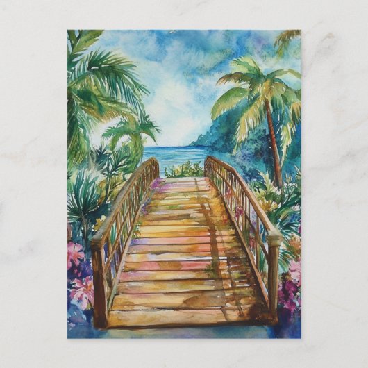 Carte Postale Pont Tropical (Devant)
