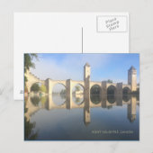 Carte Postale Pont Valentré, Cahor (Devant / Derrière)