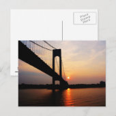Carte Postale Pont Verrazano à l'aube (Devant / Derrière)