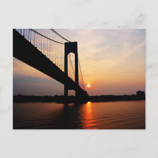 Carte Postale Pont Verrazano à l'aube (Devant)