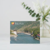 Carte Postale Pont vers le Punakha Dzong au Bhoutan (Debout devant)