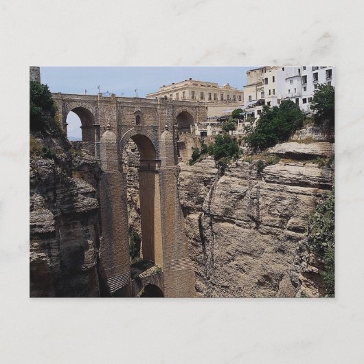 Carte Postale Pont vers le Vieux Quartier, Ronda, Espagne (Devant)