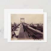Carte Postale Pont vintage Brooklyn (Devant / Derrière)