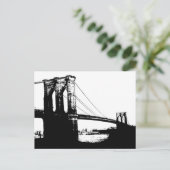 Carte Postale Pont vintage Brooklyn (Debout devant)