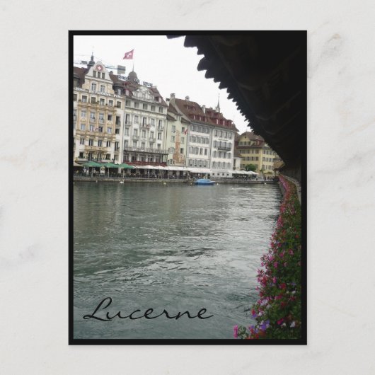 Carte Postale pont vue lucerne (Devant)