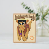 Carte Postale Pontchartrain Beach Lady sur le sable (Debout devant)