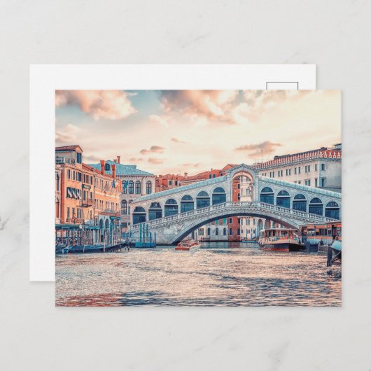 Carte Postale Ponte di Rialto (Devant / Derrière)