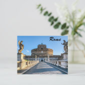 Carte Postale Ponte et Château Sant'Angelo - Rome, Italie (Debout devant)
