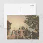 Carte Postale Ponte piccolo, Petit pont dans le village islamiqu (Devant / Derrière)