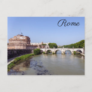 Carte Postale Ponte Sant'Angelo et Castel Sant'Angelo - Rome