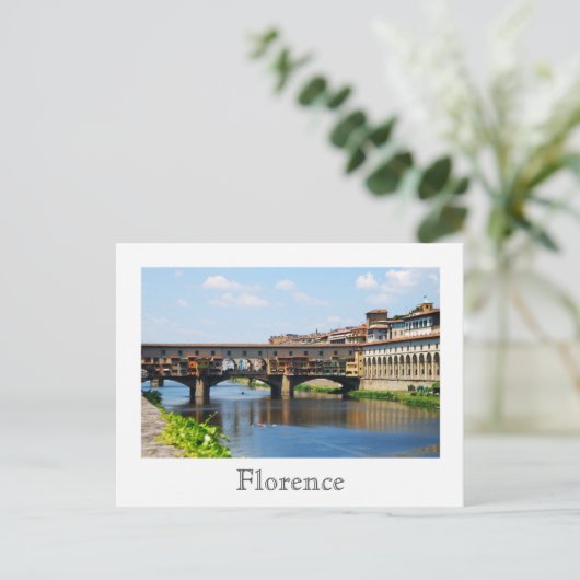 Carte postale Ponte Vecchio (Debout devant)