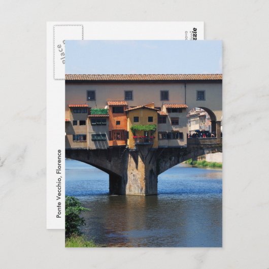 Carte postale Ponte Vecchio (Devant / Derrière)