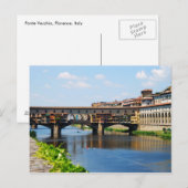 Carte postale Ponte Vecchio (Devant / Derrière)