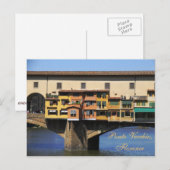Carte Postale Ponte Vecchio, Florence (Devant / Derrière)