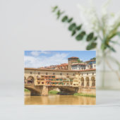 Carte Postale Ponte vecchio par jour, Florence ou Florence, Ital (Debout devant)
