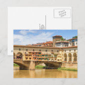 Carte Postale Ponte vecchio par jour, Florence ou Florence, Ital (Devant / Derrière)