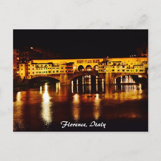 Carte Postale Ponte Vecchio pont à Florence, Italie (Devant)