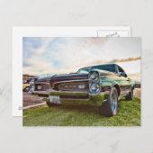Carte Postale Pontiac GTO 1967 (Devant / Derrière)