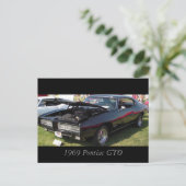 Carte Postale Pontiac GTO 1969 (Debout devant)