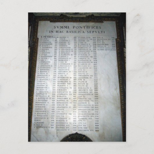 Carte Postale pontife (Devant)