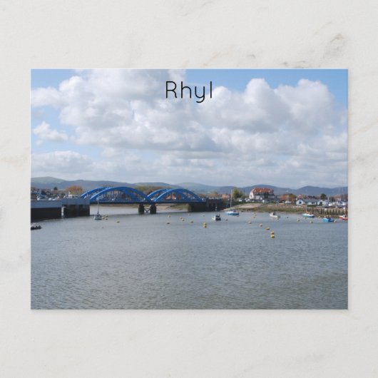 Carte Postale Ponts bleu rythme (Devant)