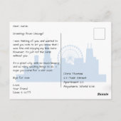 Carte Postale Ponts Chicago (Dos)