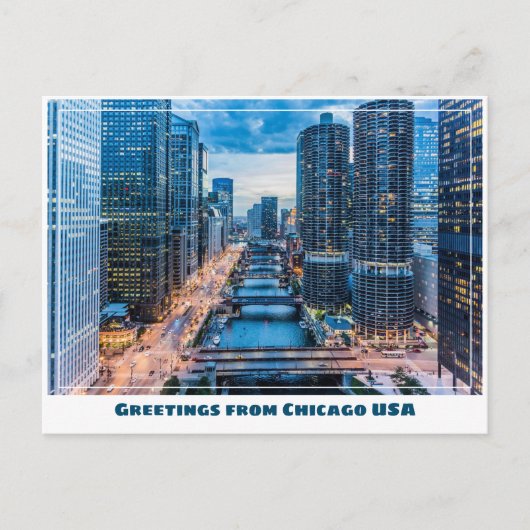 Carte Postale Ponts Chicago (Devant)