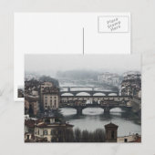 Carte Postale Ponts de Florence, Italie (Devant / Derrière)