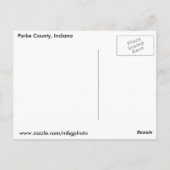 Carte Postale Ponts du comté de Parke, Indiana (Dos)
