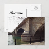 Carte Postale Ponts Londres (Devant / Derrière)