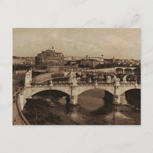 Carte Postale Ponts ROME 1920 Réplique (Devant)
