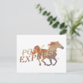 Carte Postale Pony Express Vintage (Debout devant)