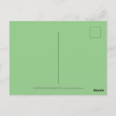 CARTE POSTALE PONY PULLING PINECONE SLEIGH DE NOËL VOLANT (Dos)