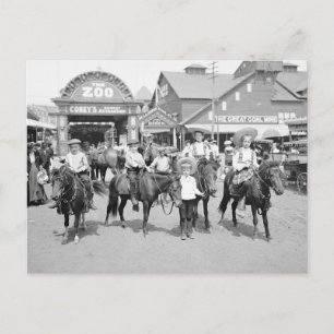 Carte Postale Pony Riders à Coney Island, 1904