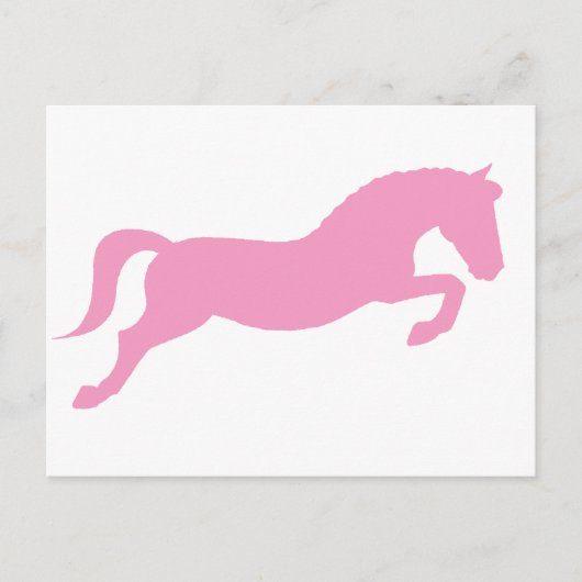 Carte Postale Pony rose Jumping (Devant)