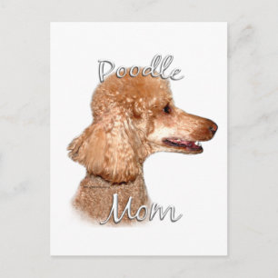Carte Postale Poodle (abricot) Maman 2
