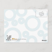 Carte Postale Poodle coloré (Dos)