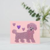 Carte Postale Poodle Luv (Debout devant)