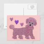 Carte Postale Poodle Luv (Devant / Derrière)