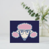 Carte Postale Poodle Nerd (Debout devant)