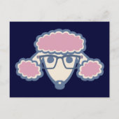Carte Postale Poodle Nerd (Devant)