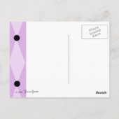 Carte Postale Poodle pourpre (Dos)